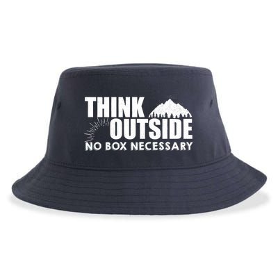 Think Outside No Box Necessary Sustainable Bucket Hat