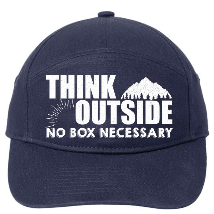 Think Outside No Box Necessary 7-Panel Snapback Hat