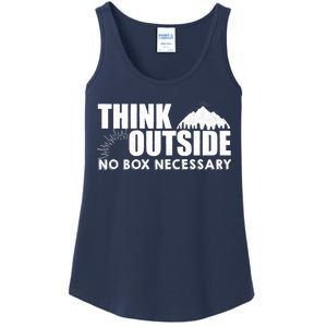 Think Outside No Box Necessary Ladies Essential Tank