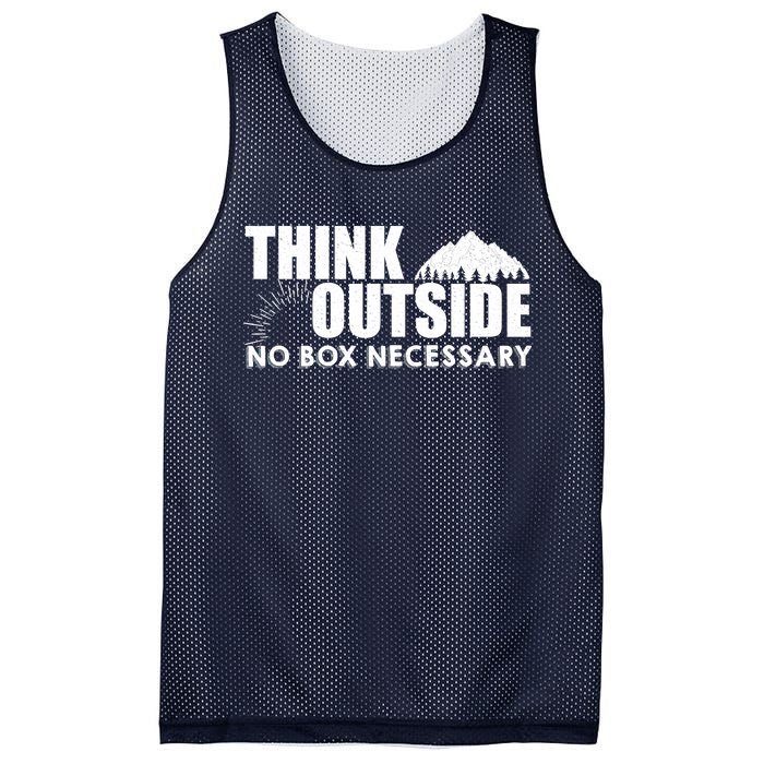 Think Outside No Box Necessary Mesh Reversible Basketball Jersey Tank