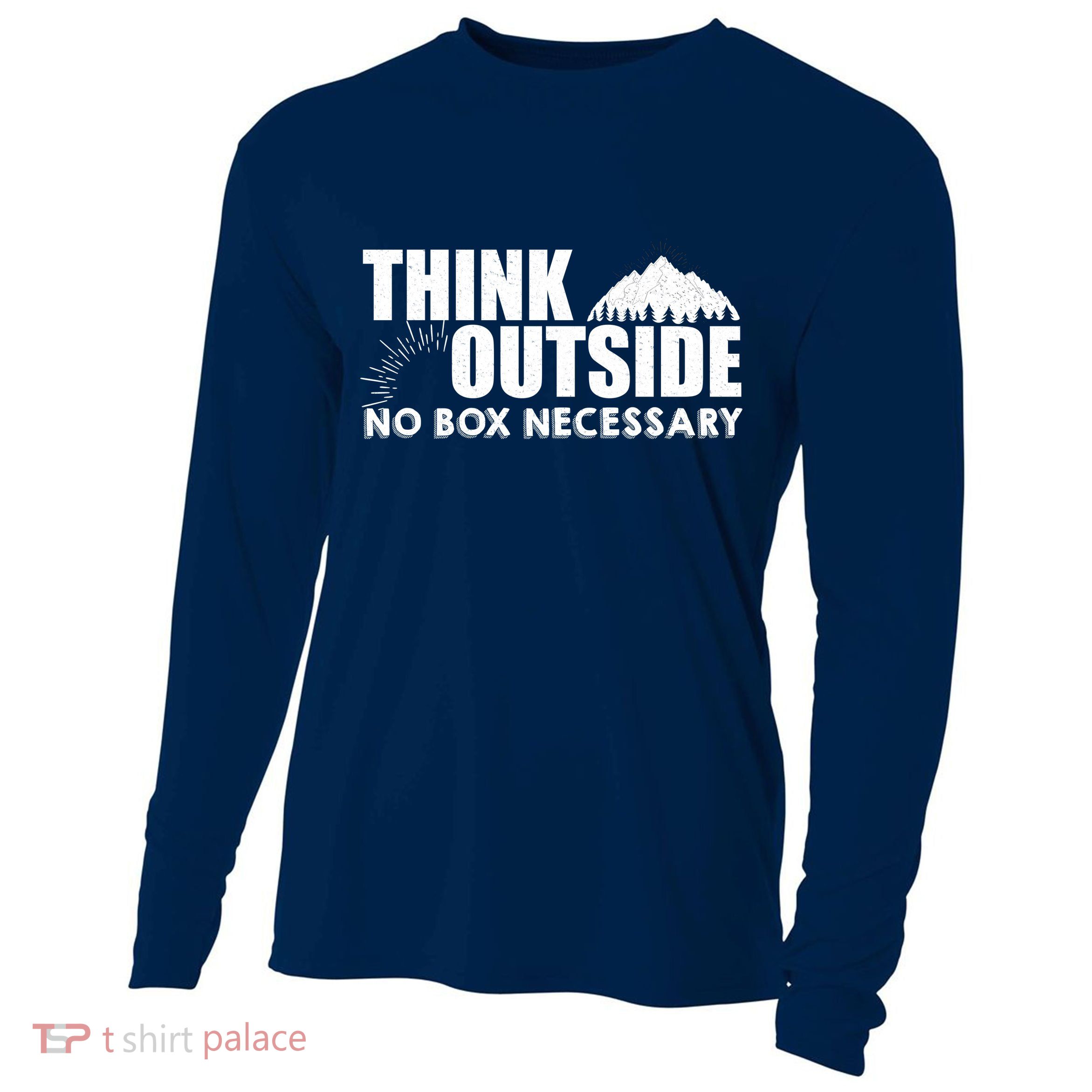 Think Outside No Box Necessary Cooling Performance Long Sleeve Crew