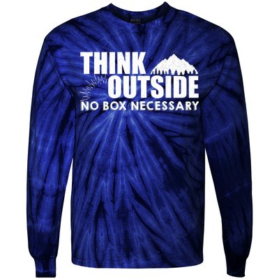 Think Outside No Box Necessary Tie-Dye Long Sleeve Shirt