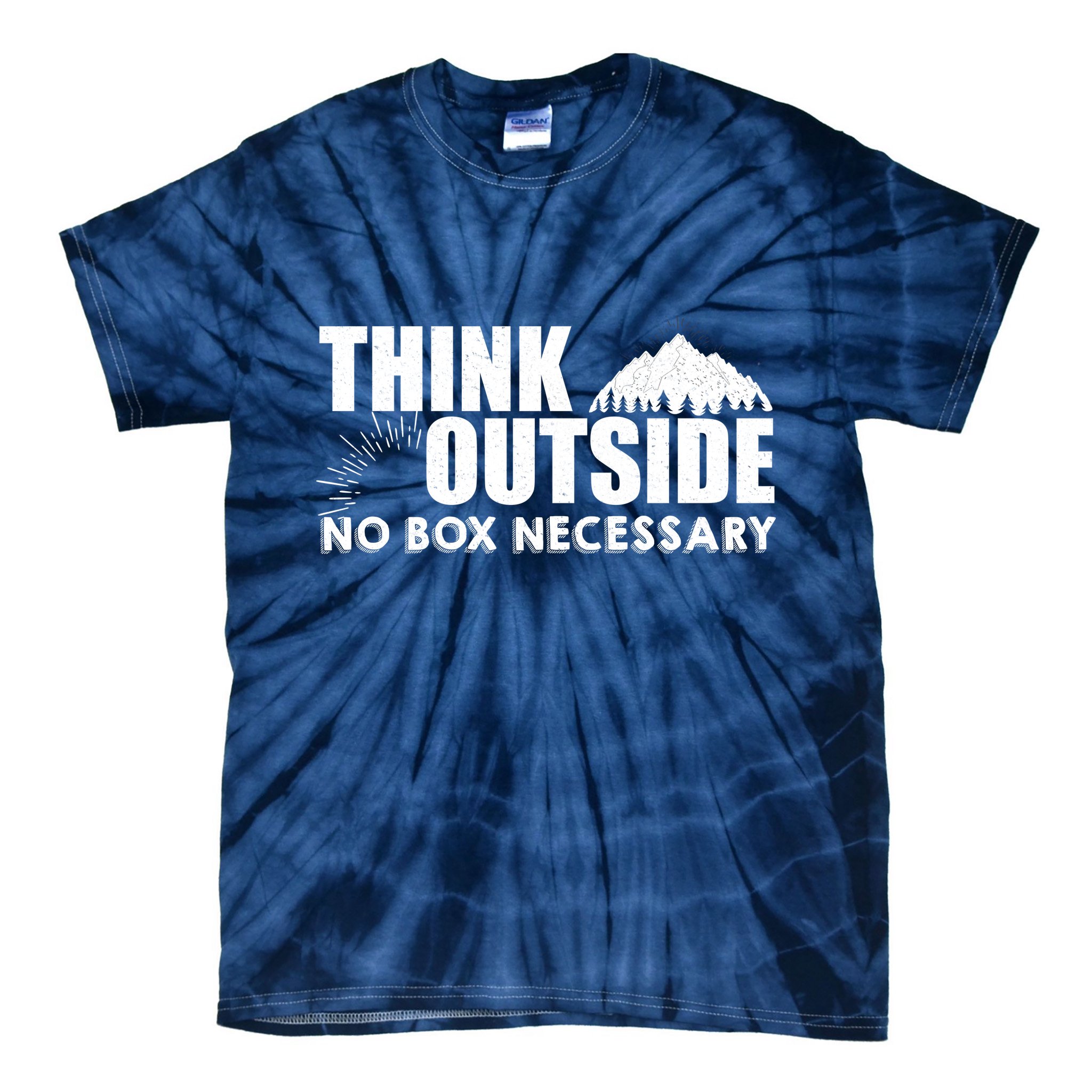 Think Outside No Box Necessary Tie-Dye T-Shirt