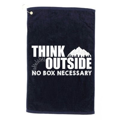 Think Outside No Box Necessary Golf Towel