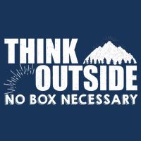 Think Outside No Box Necessary Golf Towel