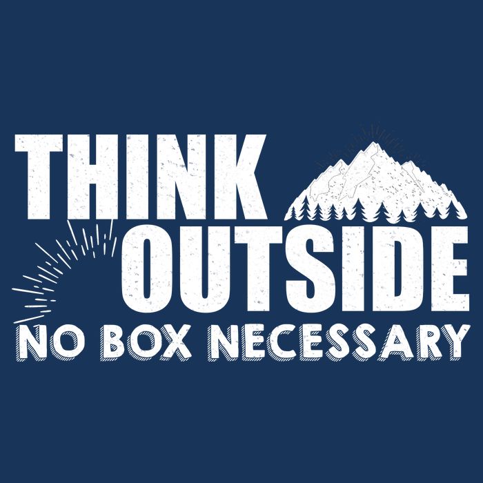 Think Outside No Box Necessary Golf Towel