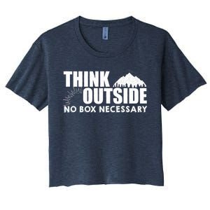 Think Outside No Box Necessary Women's Crop Top Tee