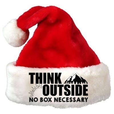 Think Outside No Box Necessary Premium Christmas Santa Hat