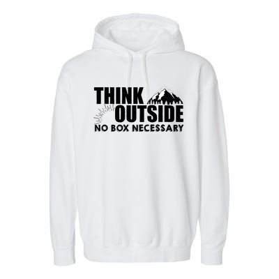 Think Outside No Box Necessary Garment-Dyed Fleece Hoodie