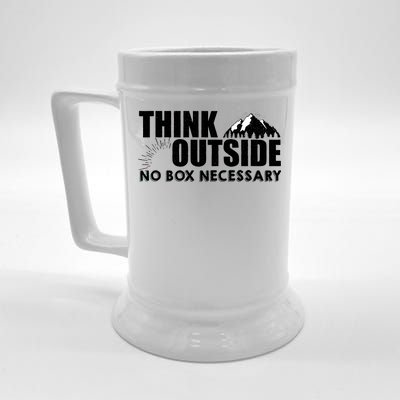 Think Outside No Box Necessary Beer Stein