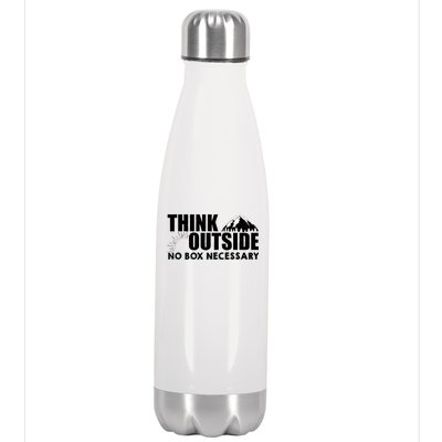 Think Outside No Box Necessary Stainless Steel Insulated Water Bottle