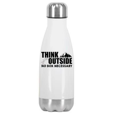 Think Outside No Box Necessary Stainless Steel Insulated Water Bottle