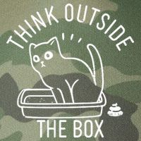 Think Outside The Box Cat Poop Legacy Tie Dye Trucker Hat