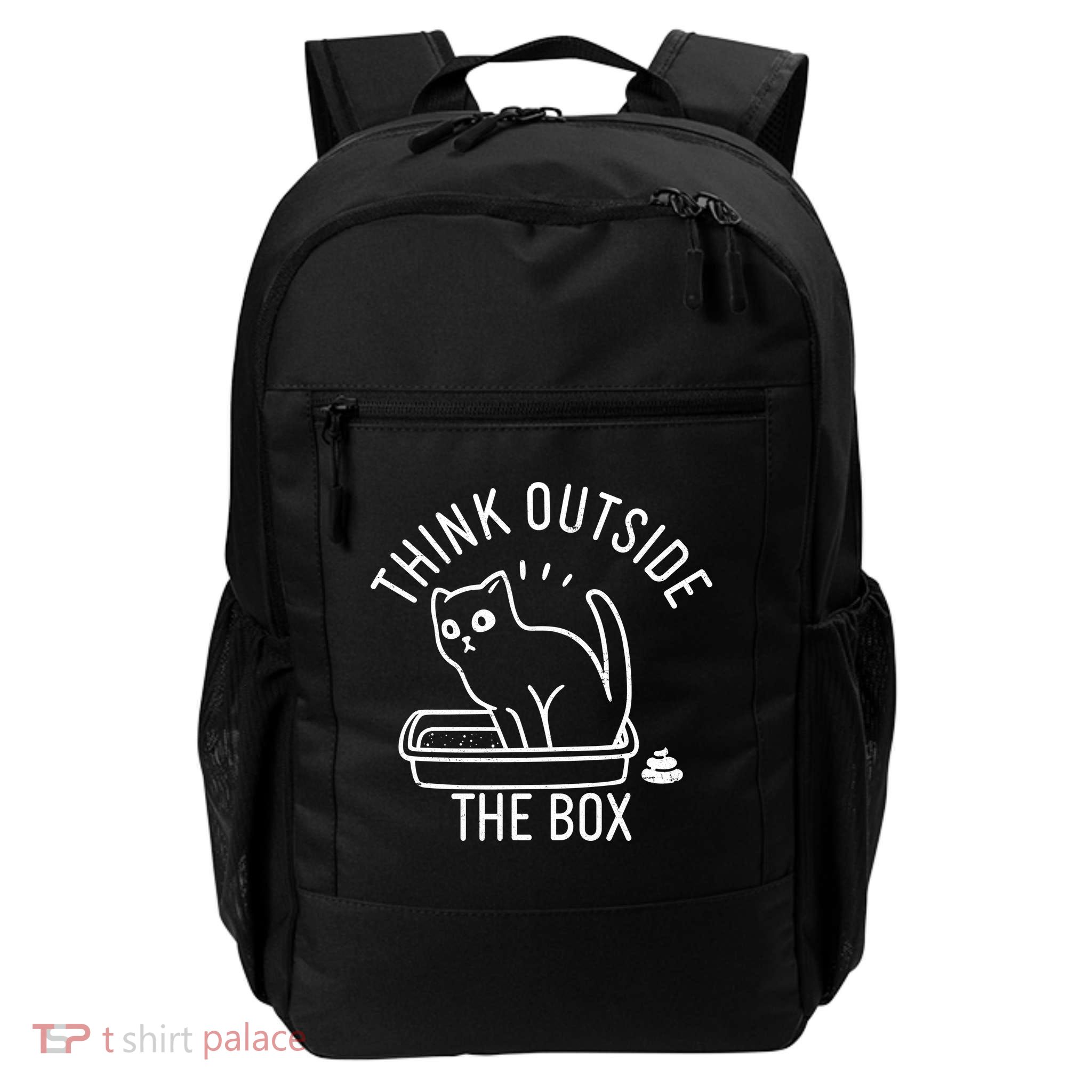 Think Outside The Box Cat Poop Backpack