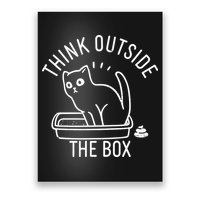 Think Outside The Box Cat Poop Poster