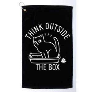 Think Outside The Box Cat Poop Platinum Collection Golf Towel