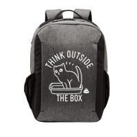 Think Outside The Box Cat Poop Vector Backpack