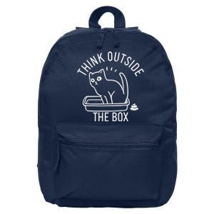 Think Outside The Box Cat Poop 16 in Basic Backpack