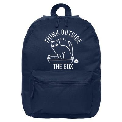 Think Outside The Box Cat Poop 16 in Basic Backpack