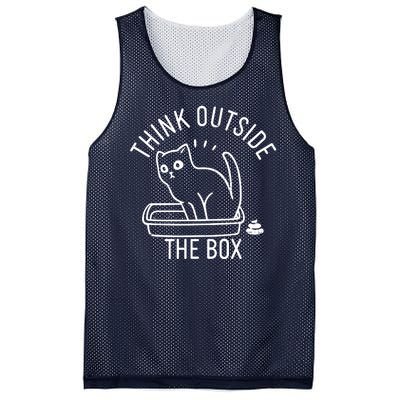 Think Outside The Box Cat Poop Mesh Reversible Basketball Jersey Tank