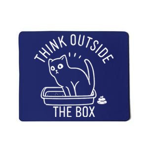 Think Outside The Box Cat Poop Mousepad