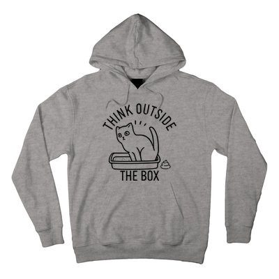 Think Outside The Box Cat Poop Hoodie