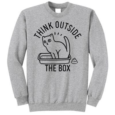 Think Outside The Box Cat Poop Sweatshirt