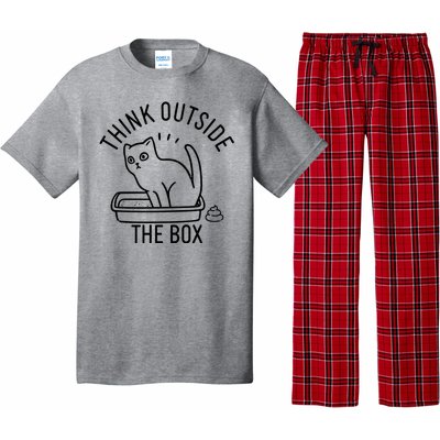 Think Outside The Box Cat Poop Pajama Set