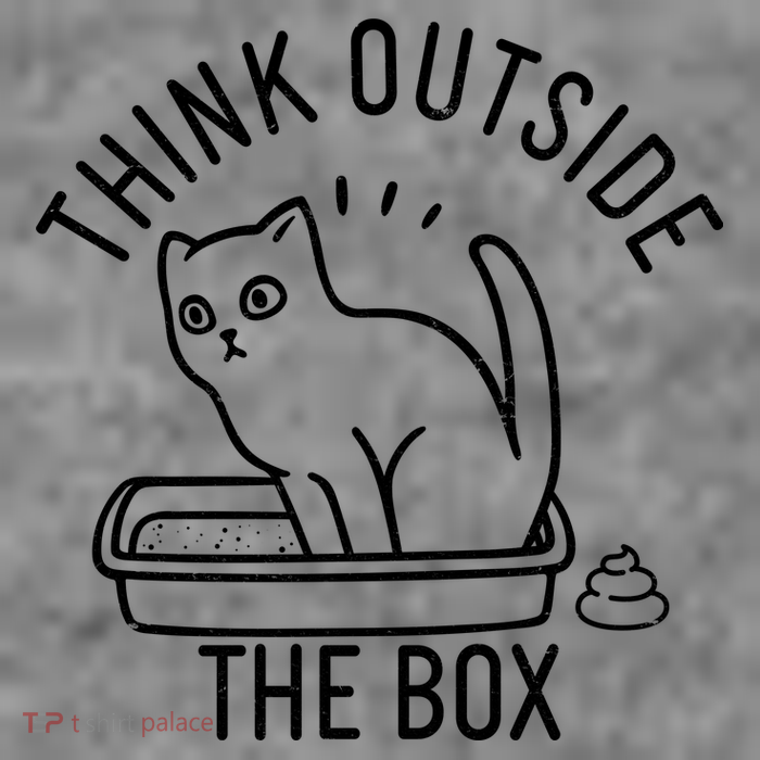Think Outside The Box Cat Poop Baby Bodysuit