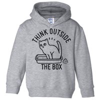 Think Outside The Box Cat Poop Toddler Hoodie