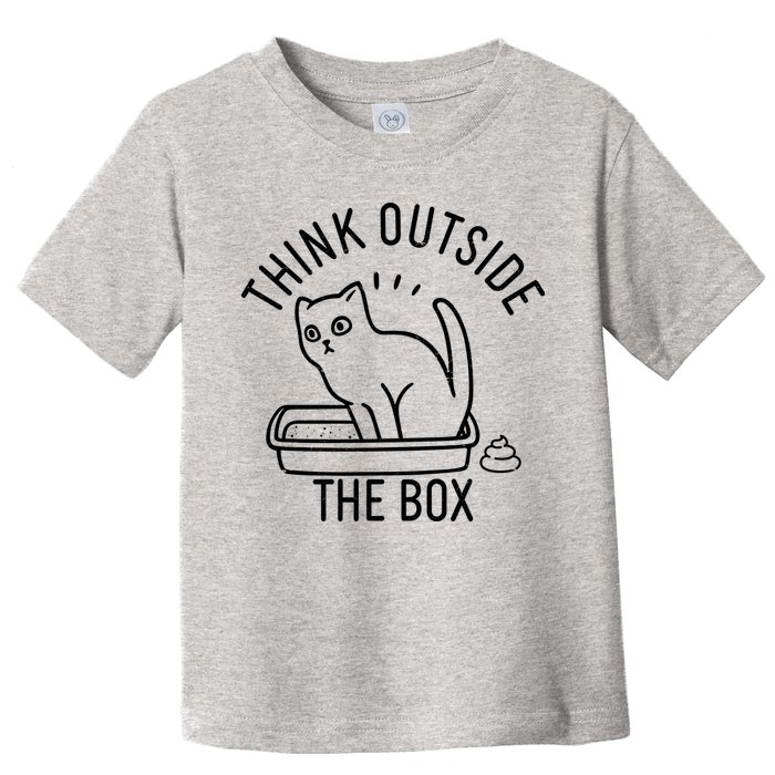 Think Outside The Box Cat Poop Toddler T-Shirt