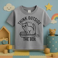 Think Outside The Box Cat Poop Toddler T-Shirt