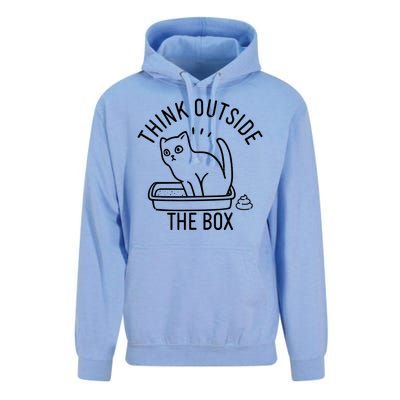 Think Outside The Box Cat Poop Unisex Surf Hoodie