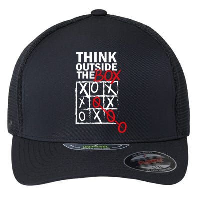 Think Outside The Box Tic Tac Toe Flexfit Unipanel Trucker Cap