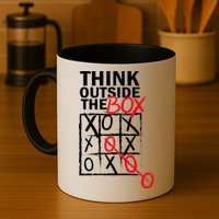 Think Outside The Box Tic Tac Toe Mug