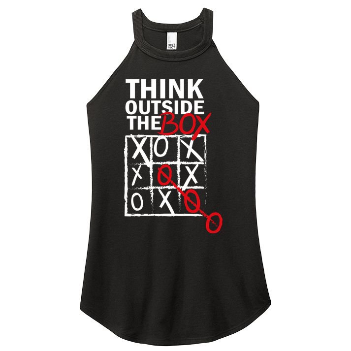 Think Outside The Box Tic Tac Toe Women's Perfect Tri Rocker Tank