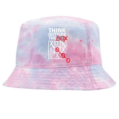 Think Outside The Box Tic Tac Toe Tie-Dyed Bucket Hat