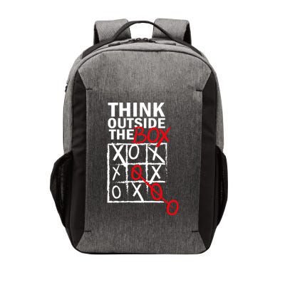 Think Outside The Box Tic Tac Toe Vector Backpack