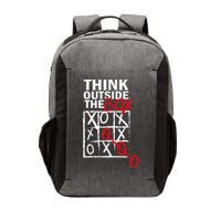 Think Outside The Box Tic Tac Toe Vector Backpack