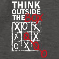 Think Outside The Box Tic Tac Toe Vector Backpack