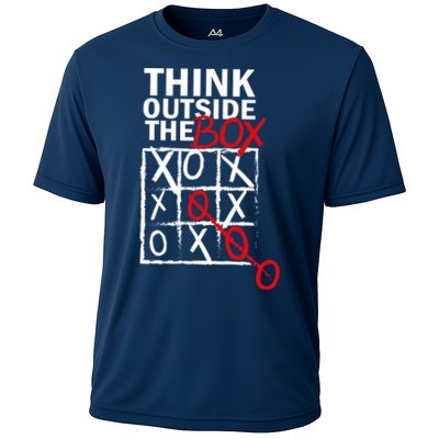 Think Outside The Box Tic Tac Toe Performance Shirt