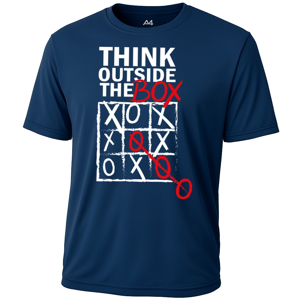 Think Outside The Box Tic Tac Toe Performance Shirt