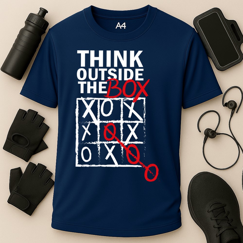 Think Outside The Box Tic Tac Toe Performance Shirt