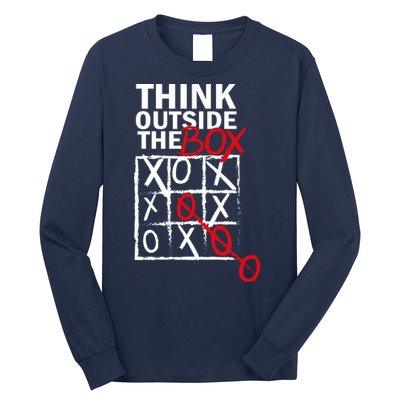 Think Outside The Box Tic Tac Toe Long Sleeve Shirt