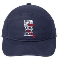 Think Outside The Box Tic Tac Toe 7-Panel Snapback Hat