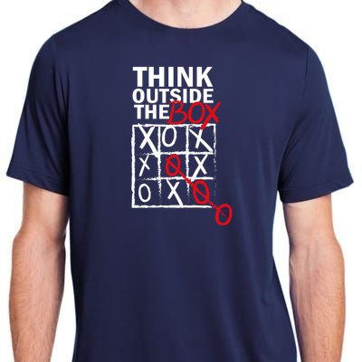 Think Outside The Box Tic Tac Toe Adult ChromaSoft Performance T-Shirt