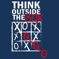 Think Outside The Box Tic Tac Toe Drawstring Bag