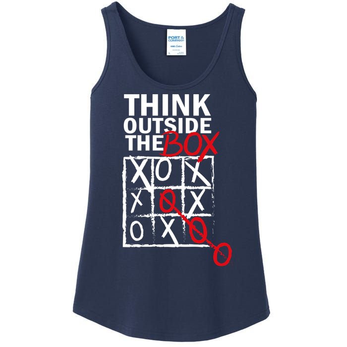 Think Outside The Box Tic Tac Toe Ladies Essential Tank