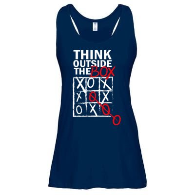 Think Outside The Box Tic Tac Toe Ladies Essential Flowy Tank