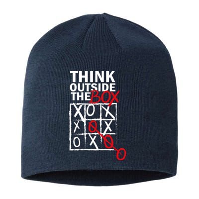 Think Outside The Box Tic Tac Toe Sustainable Beanie